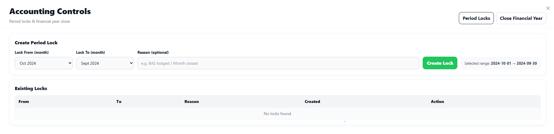 Employee Management, Rosters, Timesheets, Payroll Year, PAYG, and Payslips screenshot
