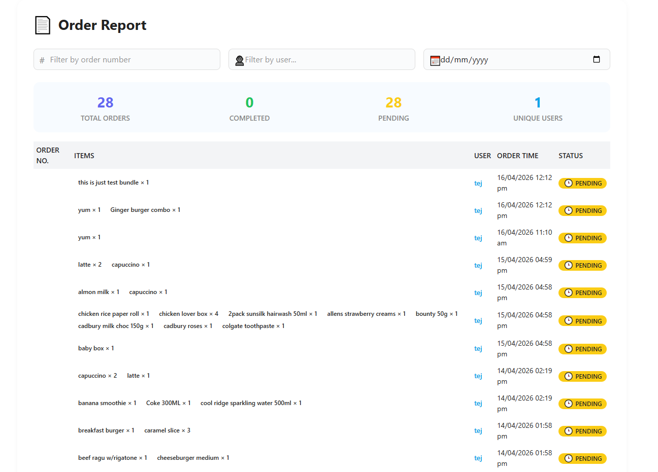 Sales, Order, Product, Category, Customer, and Transaction Reports screenshot