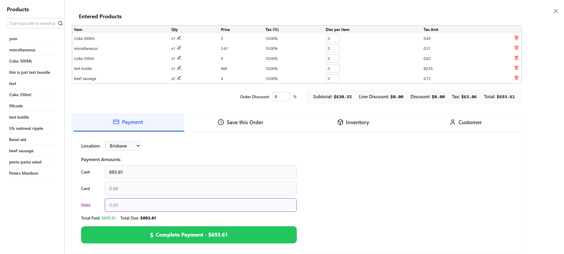 Sales, Order, Product, Category, Customer, and Transaction Reports screenshot